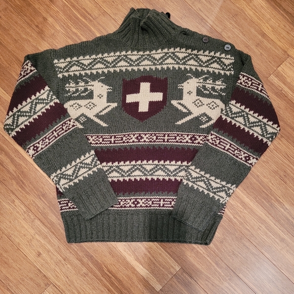 WINTAGE RALPH LAUREN MEN'S SWEATER SIZE M - Picture 3 of 6